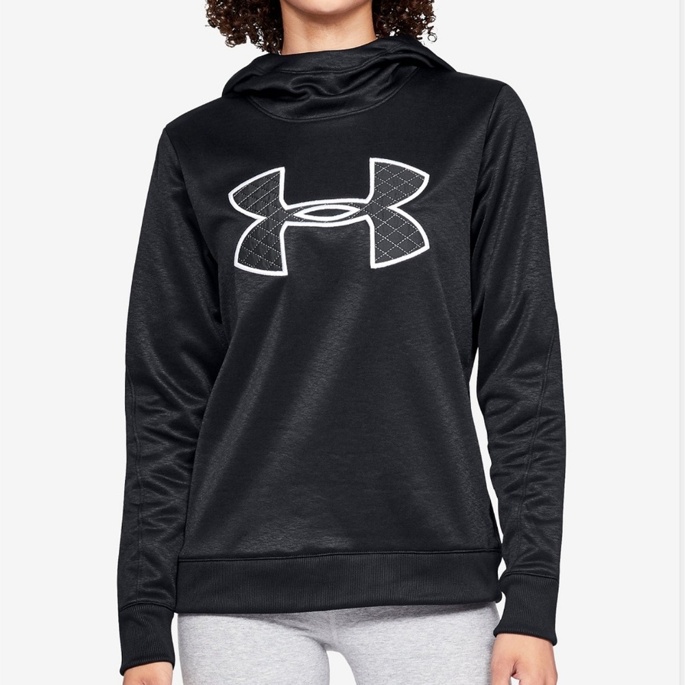 Under Armour Fleece Printed Metallic-Logo Hoodie